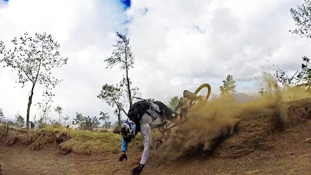 Mountain Biking Down Acatenango Volcano