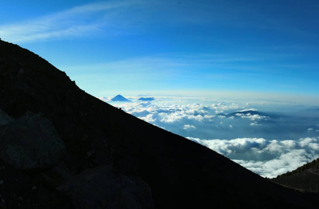 Ascent to El Plato Acatenango