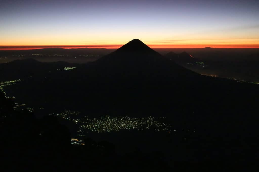 View of Agua and Pacaya