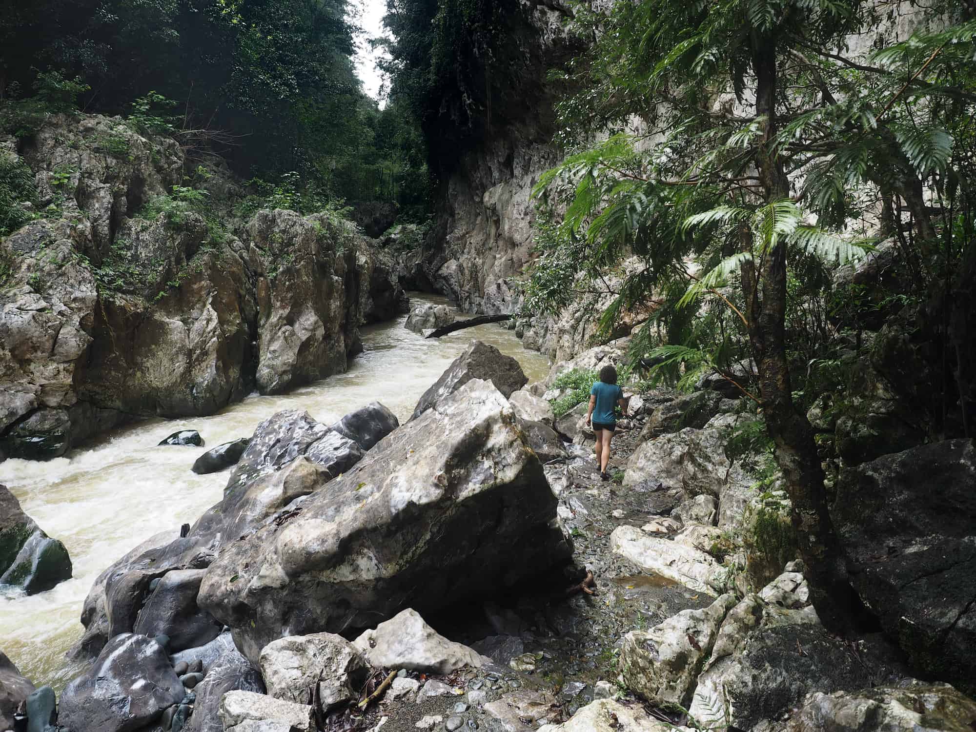 Reserva Natural Cañon Seacacar - just before the spot where we start tubing down El Boquerón