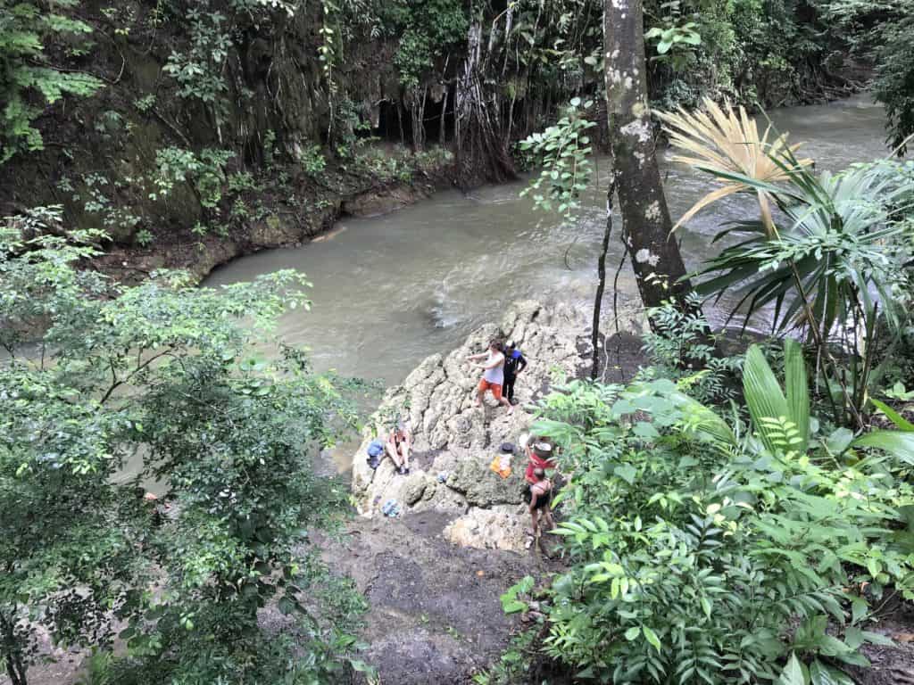 View of area downriver from Cascada El Paraíso