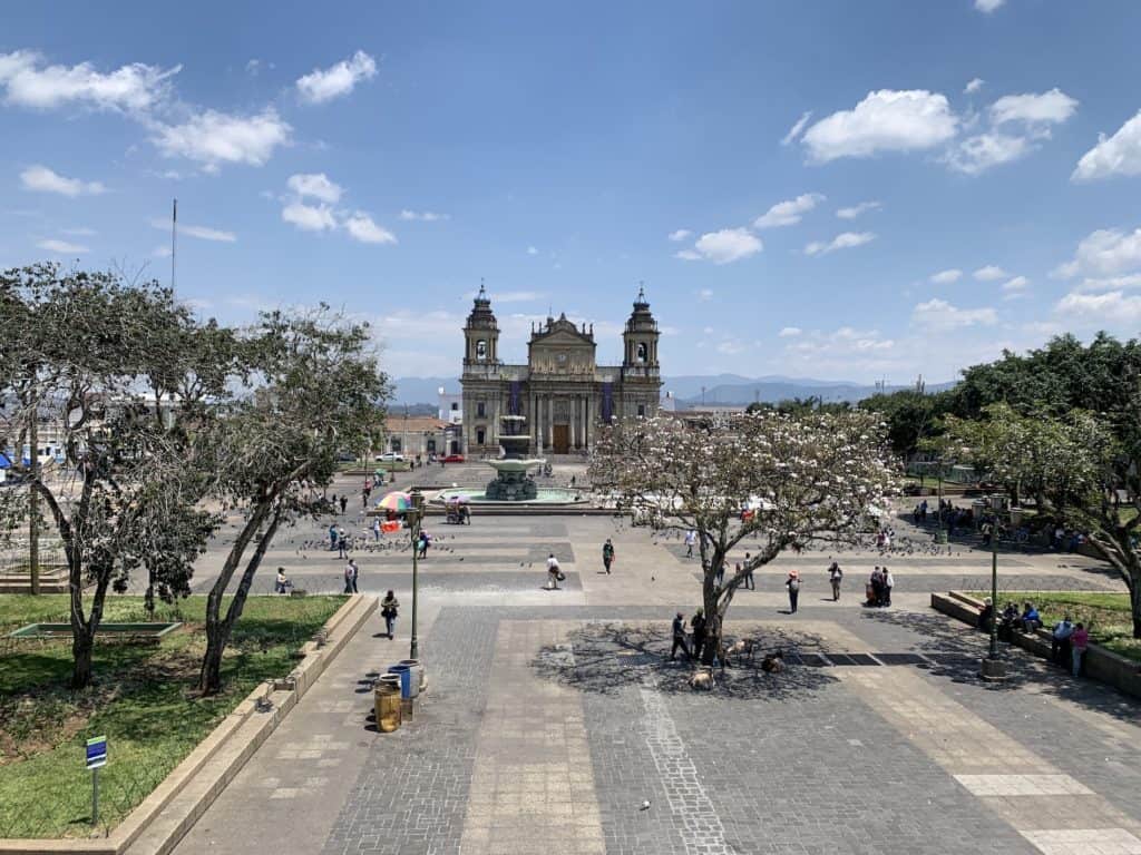 The Plaza de la Constitución is one of the best things to see in Guatemala's city center