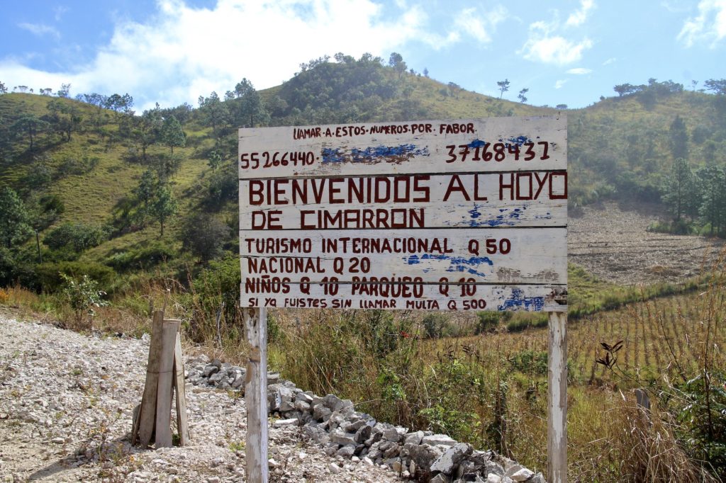 Costos en el Hoyo de Cimarrón Huehuetananggo en el municipio de Nentón