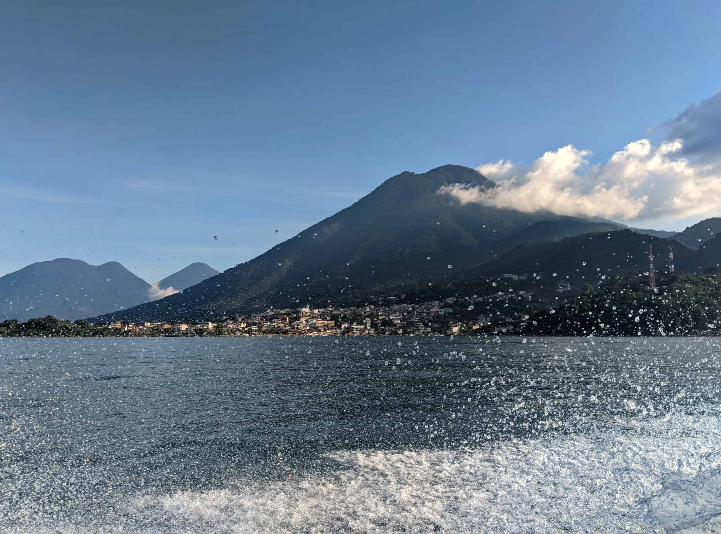 Volcan San Pedro from the boat