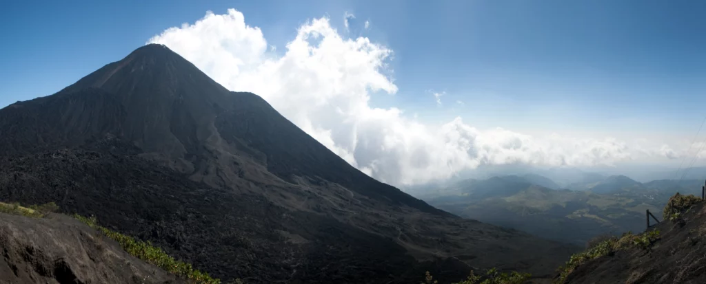 Pacaya Volcano panarama from ridge